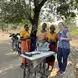 Women of the mother group and me in Karonga in the Mwenilondo area