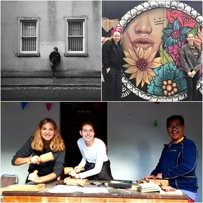 Students exploring Irish culture.