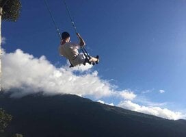 Swinging in mountains of Ecuador!