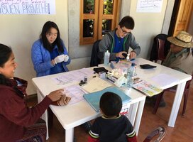 Participants in a health fair