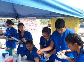 GPSA team during a health fair in Beliez