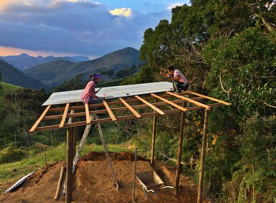 bio construction volunteer brazil nature