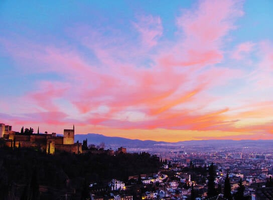 Sunset over Granada