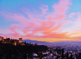 Sunset over Granada