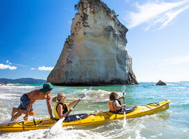 Hahei & Cathedral Cove: Relax into beach life at and explore the paradise of Cathedral Cove, only accessible on foot or by water.