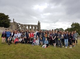 LISS students at Bolton Abbey in the Yorkshire Dales