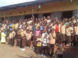 Simoonga Thandizani Trust School Students at the assemble point