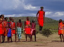 Masai traditional warrior dance