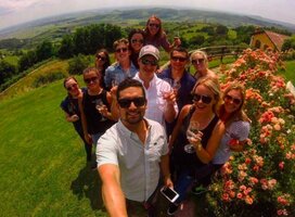 Cohort of Global Wine students in Italy
