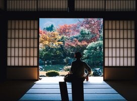 View of Japanese Garden from Tatami Room