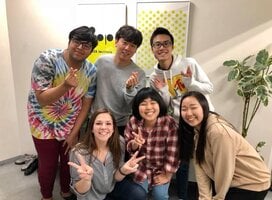 Team of interns from Japan, Korea, Mexico, Thailand, and USA