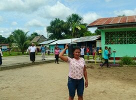 Community planting along the Amazon River