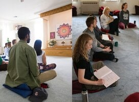 People at Yogaville