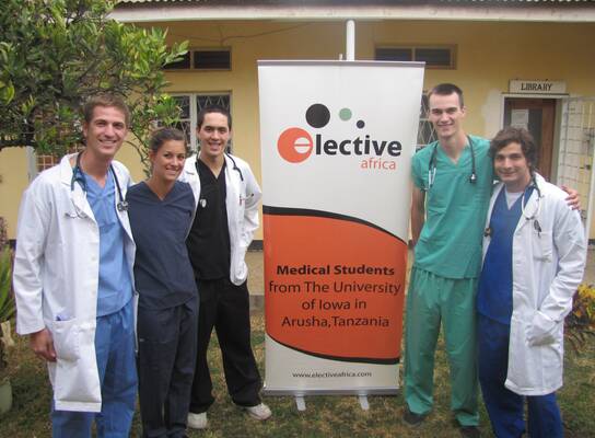 Medical Students From The University of Iowa at our residence center in Arusha, Tanzania