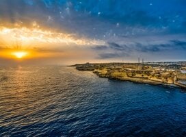 Malta during sunset.