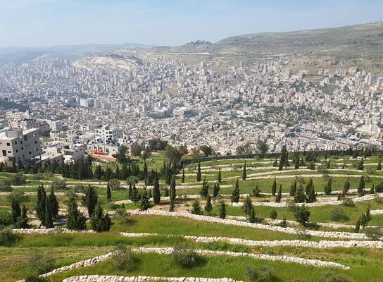 a view of the city of Nablus