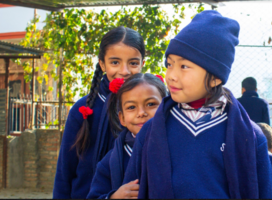 Students smiling for a photo