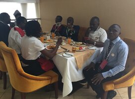 SUNDAY GEOFREY IN AFRICA GOOD DEEDS DAY CONFERENCE IN NAIROBI KENYA.