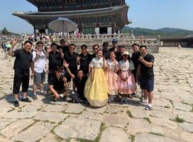 CRCC Asia Interns at Temple in Seoul