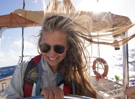 At the helm