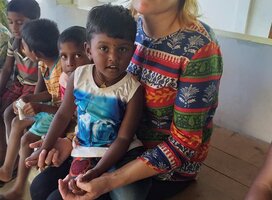 Co-founder Racheal with children