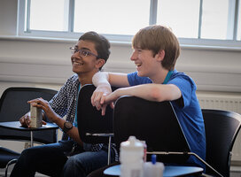 Students in an academic seminar