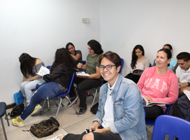 Students in class