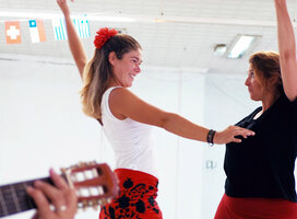Flamenco dance class