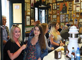 Students from Poland Having a nice sherry war and some tapas