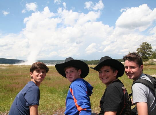 boys with cowboy hats