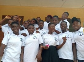Some young volunteers of Genesis Precious-lives Foundation.