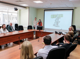 Project presentation by students at the University 