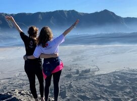 Volunteers at Mount Bromo
