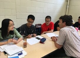 Students and instructor