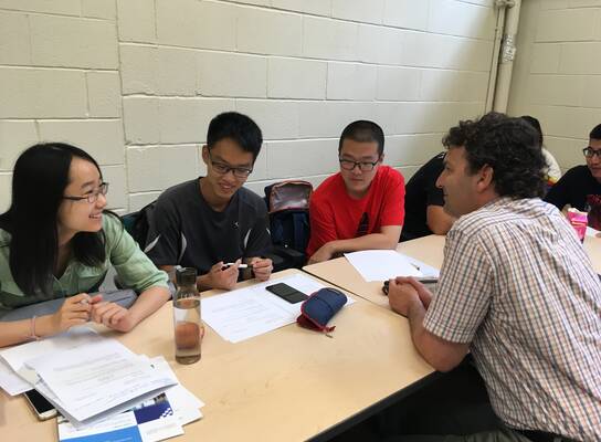 Students and instructor