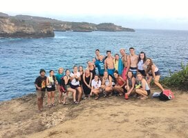 Padma trip members visiting Nusa Penida