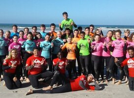 Students surfing