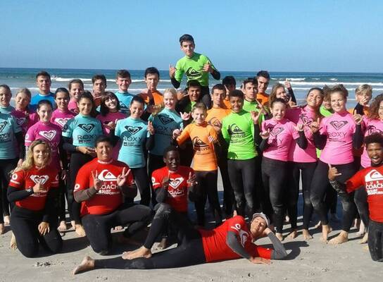 Students surfing
