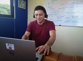 Our Spanish teacher Pedro