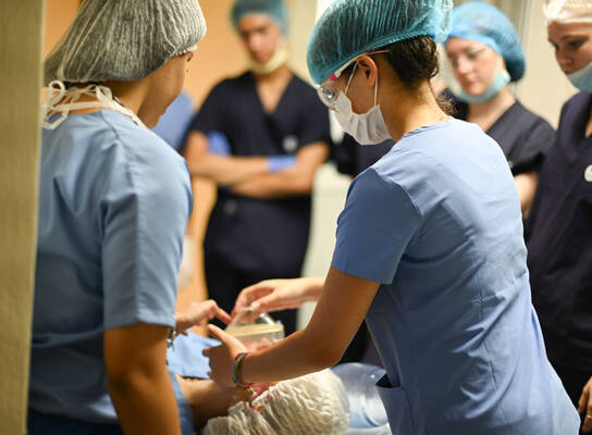 On placement in the hospital