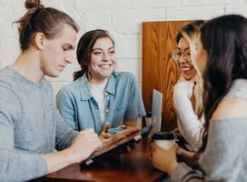 Young people united by one idea