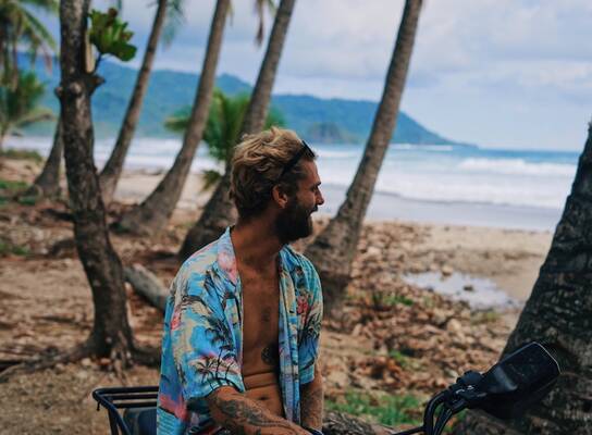 Guy on the beach