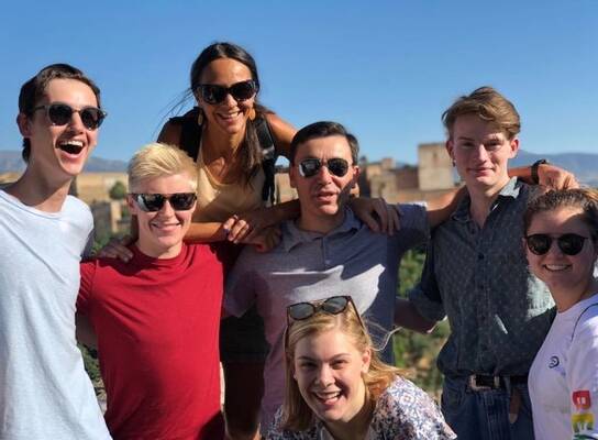 Students in Granada, Spain