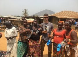 African village near First Things work site