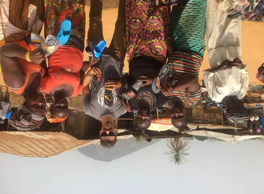 African village near First Things work site