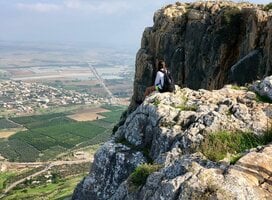 Hiking at Mount Arbel
