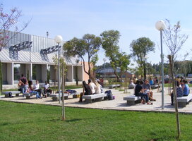Spacious green campus