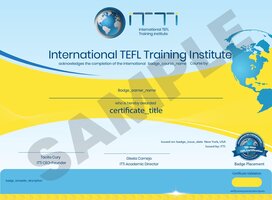 Certificate TEFL 
