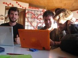 Students learning Spanish