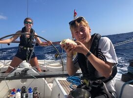 Eating mid ocean